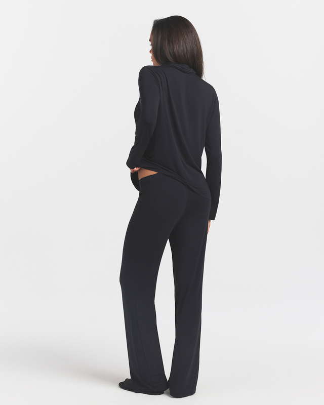 Skims Pyjamasett Sleep Long Sleeve Button Up Black L