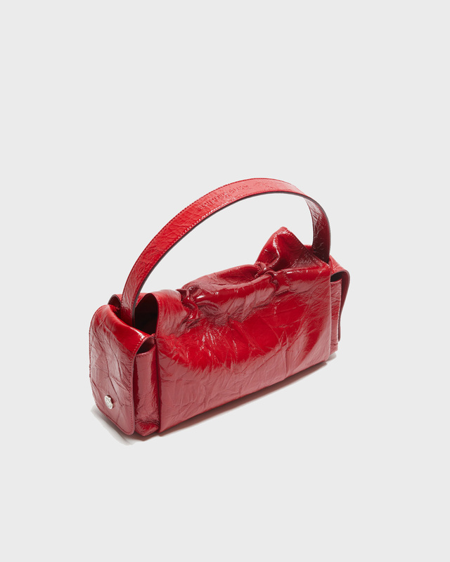 Acne Studios Multipocket Crinkled Bag Red ONESIZE