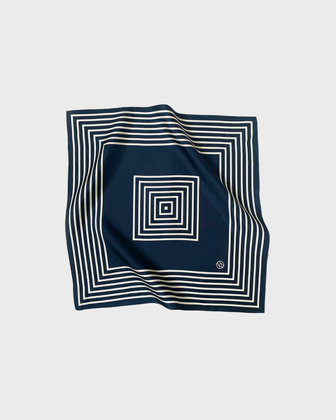 Scarf No.18 Navy 50x50 Blå ONESIZE 1