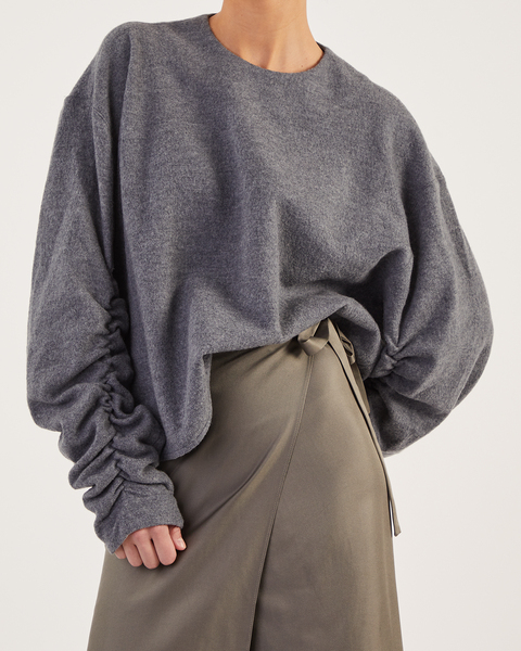 Wool Sweater Kojo Teddy Grey melange 1