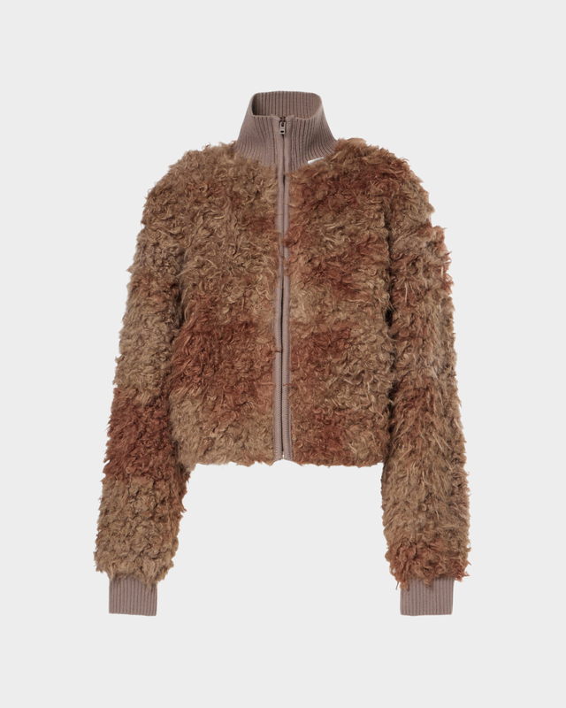 Acne Studios Jacket Furry Relaxed Brun XS
