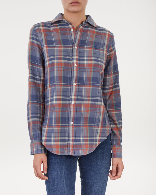 POLO Ralph Lauren Shirt Georgia Long Sleeve  Blå/grön M