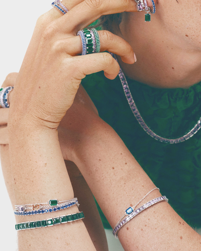 Izabel Display Armband One Stone Vit ONESIZE
