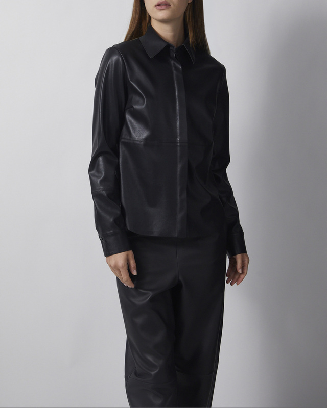Wakakuu Icons Skjorte Faux Leather Black XS