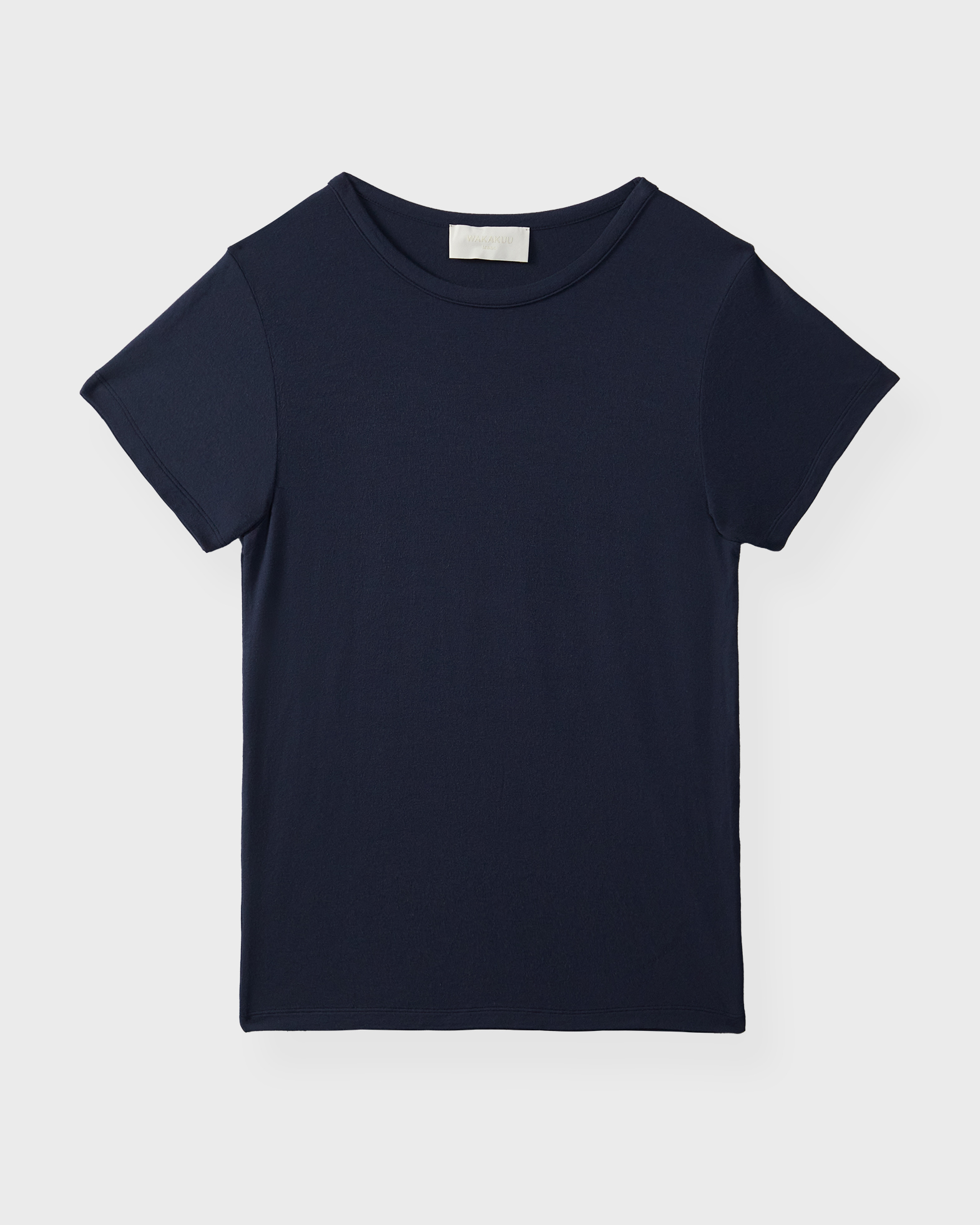 Wakakuu Icons Women's Navy T-Shirt Baby Tee Modal Xs