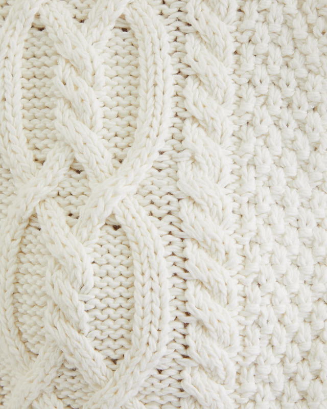 POLO Ralph Lauren Cardigan Aran Knit Creme XL