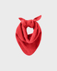 Soft Goat Tørklæde Brushed Triangle Red ONESIZE