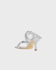 Gia Borghini Heels Strap Sandal Glitter Silver EUR 38