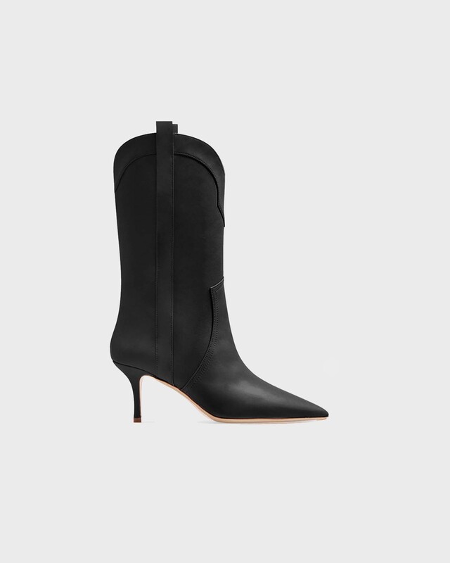 Paris Texas Boots Paloma Mid Calf 75 Black EUR 40