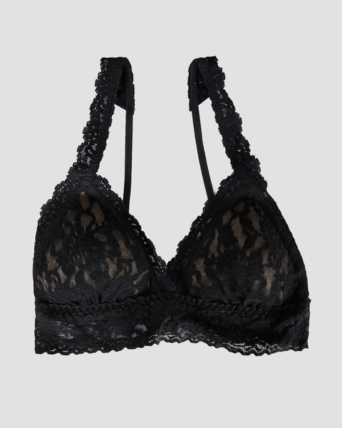 Bralette Lace Padded Crossover Svart 2