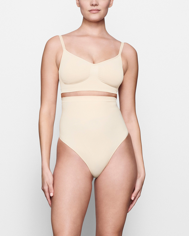Skims Stringtruse Seamless Sculpt High Waist Sand M