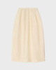 Dagmar Skirt Curved Pleated White 38