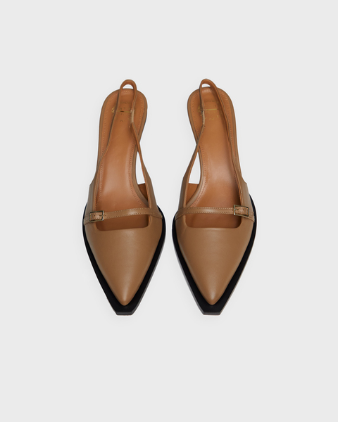 Slingbacks Mira Hazelnut Nappa Brun 2