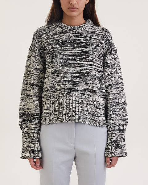 Tröja Mouline Knit Svart/vit 1