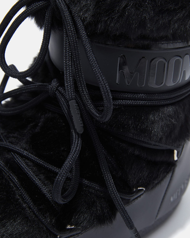 Moon Boot Boots Icon Low Faux Fur Black 36-38