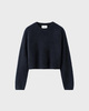 Soft Goat Genser Brushed Crewneck Navy XS