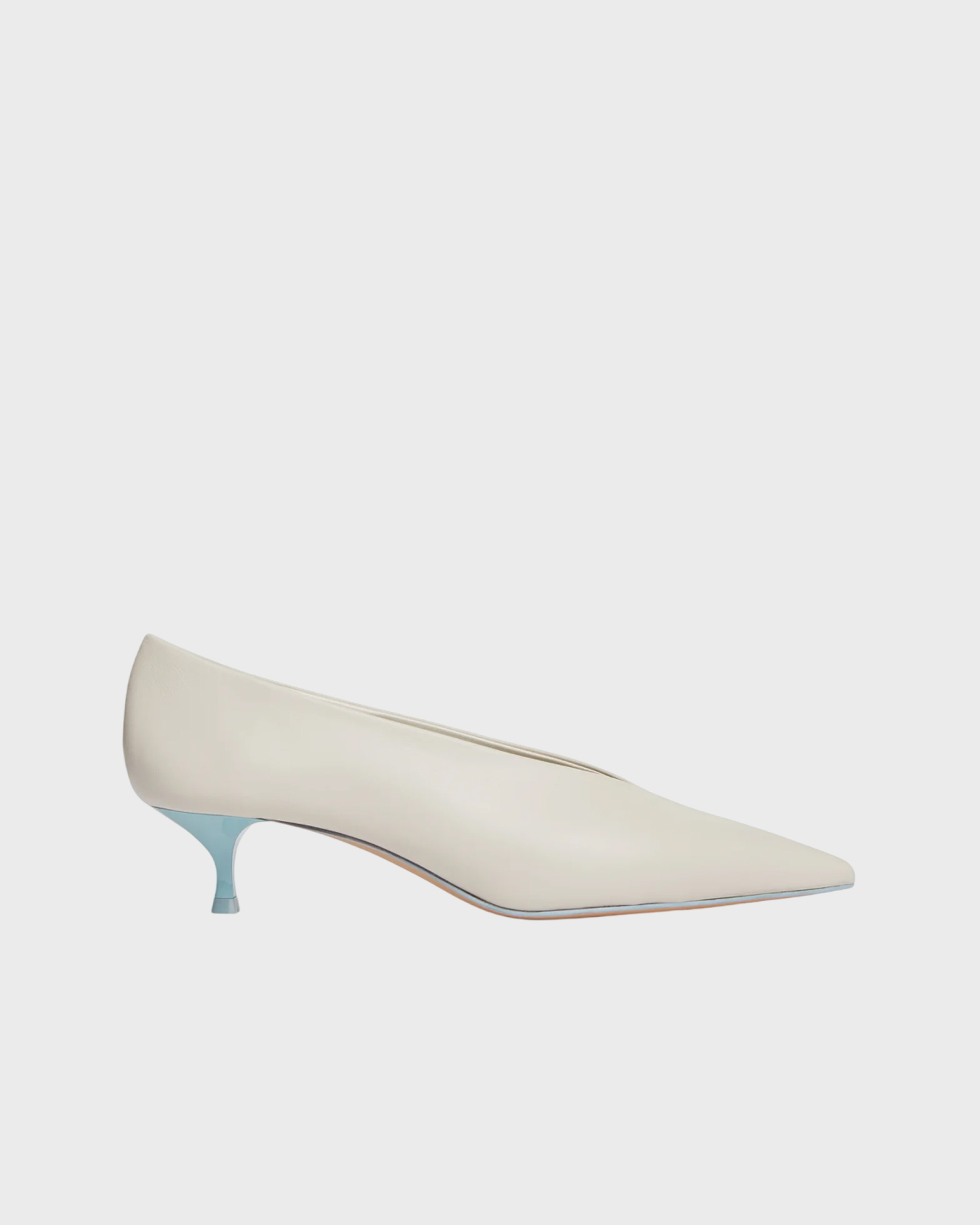 Le Monde Béryl Women's Ecru Babouche Kitten Heel Eur 38