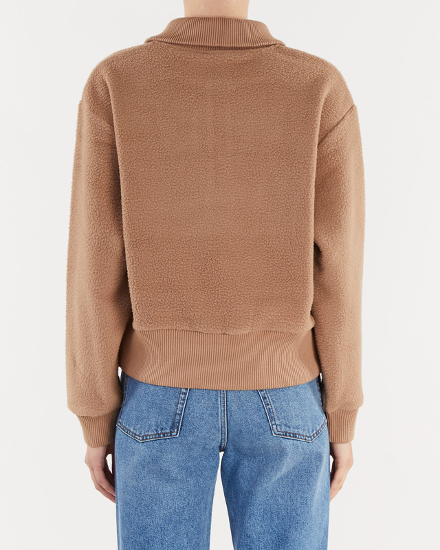 Varley Sweater Roselle Half Zip Fleece Brown L