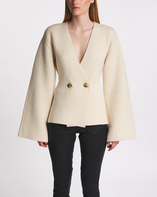 By Malene Birger Cardigan Tinley Knit White S