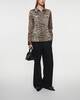 Ganni Printed Satin Shirt Leopard 38