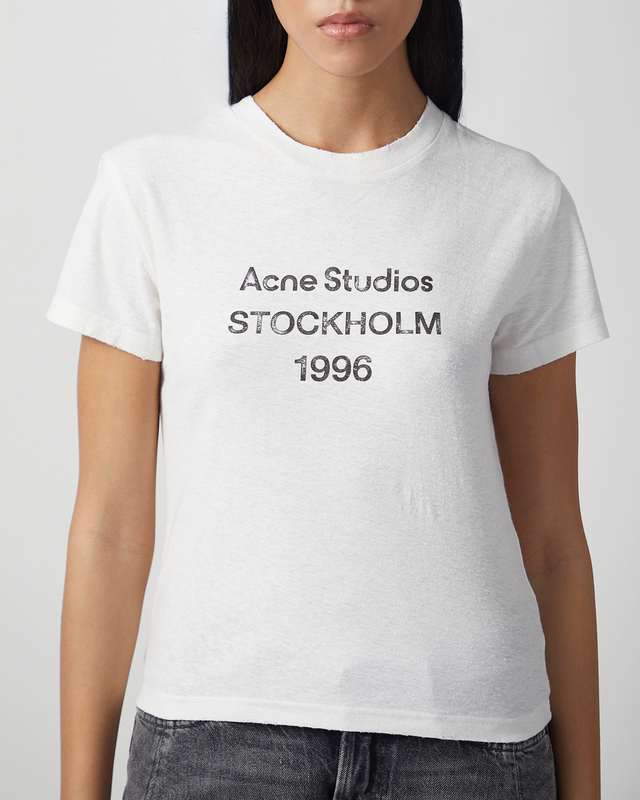 Acne Studios T-Shirt Logo Crewneck Offwhite L-XL