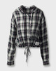 Acne Studios Shirt Hooded Check Svart/grön 36