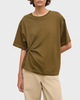 Dagmar T-skjorte Knot Dark Green XS