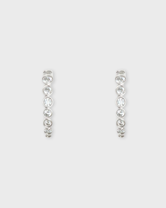 Ragbag Earrings Ottilia Hoops Silver Silver ONESIZE