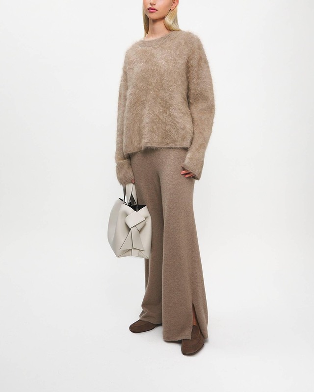 LISA YANG Tröja Natalia Cashmere Brun 1 (S-M)
