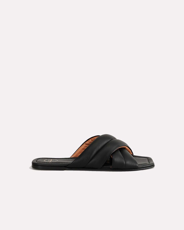 ATP Atelier Sandal Cotti Black Nappa Svart EUR 38