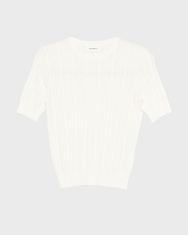 LISA YANG Sweater Nika Cashmere White 1 (S-M)