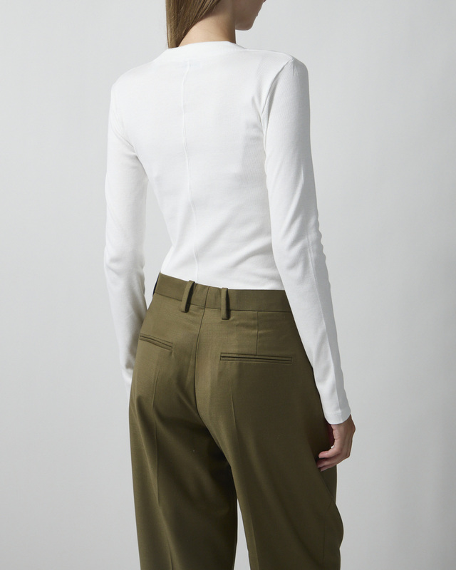 Dagmar Top Scoop Jersey White L