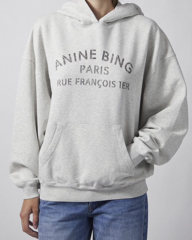 Anine Bing Hettegenser Harvey Paris Stencil Grey L