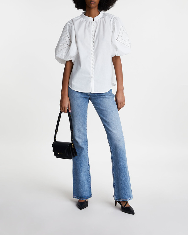 Malina Blus Allie Vit L