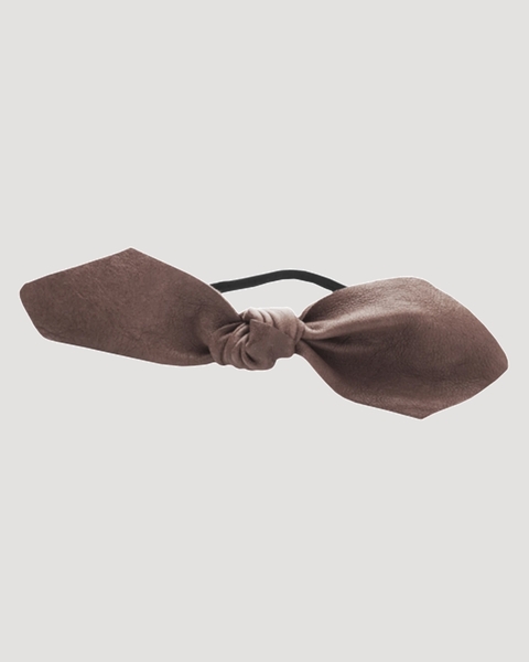 Hårband Leather Bowtie Brun ONESIZE 1
