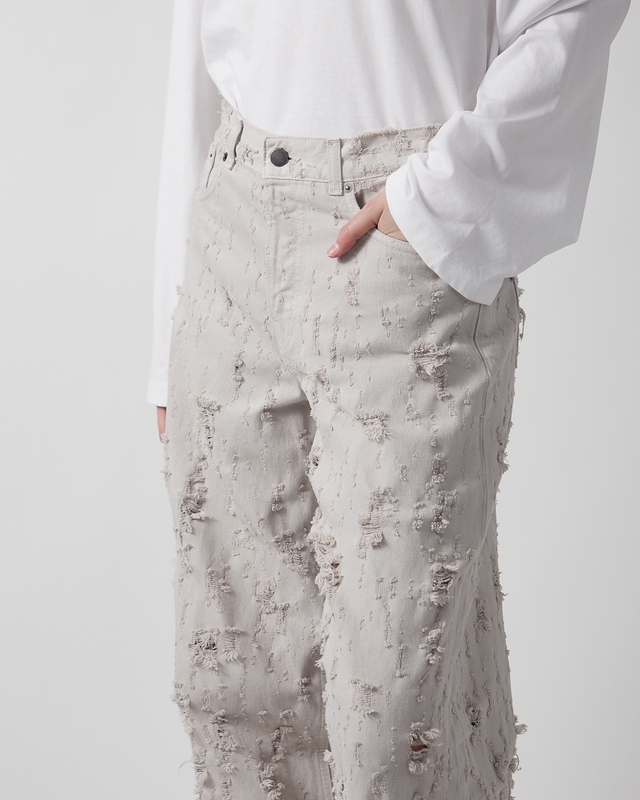 Haikure Jeans Bethany Bull Destroy Light grey 25