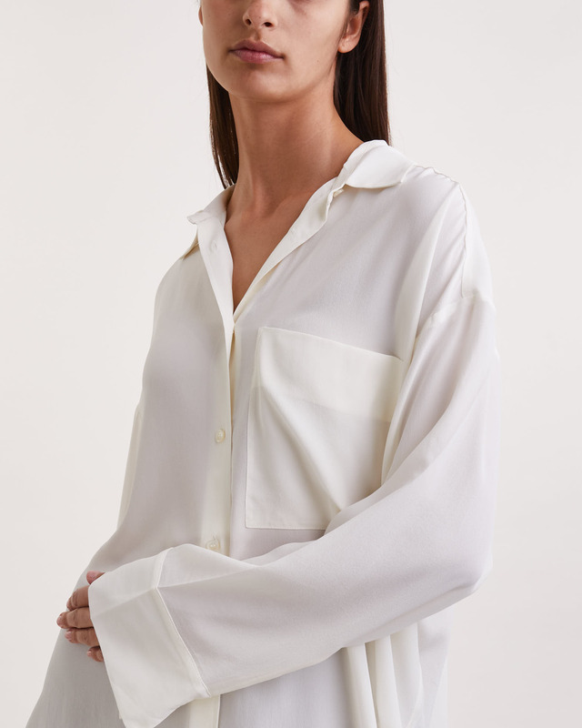 By Malene Birger Shirt Derris Silk Vit 38