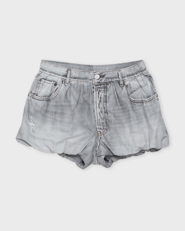 Acne Studios Shorts L’Oeil Denim Printed Grå 40