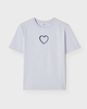 CLOEYS T-shirt heart white Light blue M