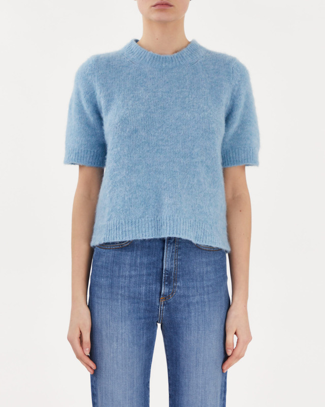 Dagmar Top Brushed Alpaca Celeste M