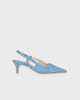 Custommade Heels Anita Dotted Denim  Blue EUR 41