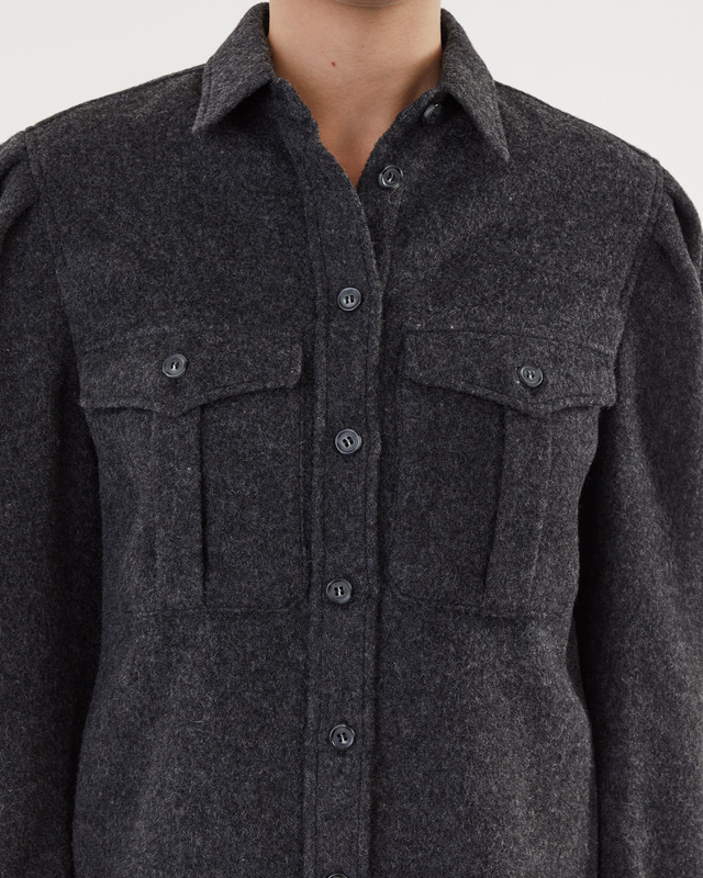 Isabel Marant Étoile Skjorta Florrie Grå/svart FR 40 (EUR 38)