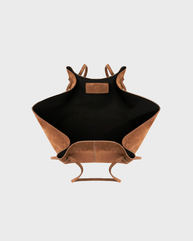 YUZEFI Large Mochi Suede Bag  Cognac ONESIZE