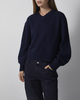 Wakakuu Icons Genser Cashmere V-Neck Navy M