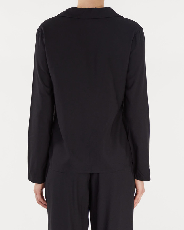 Calvin Klein Shirt L/S V-NECK Black XS