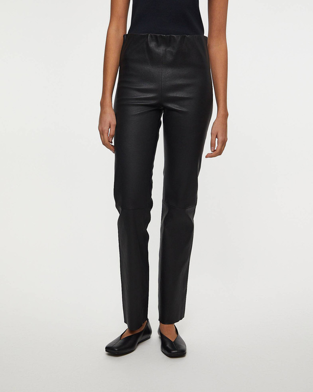 By Malene Birger  Florentina Trousers Long Leather Black 36