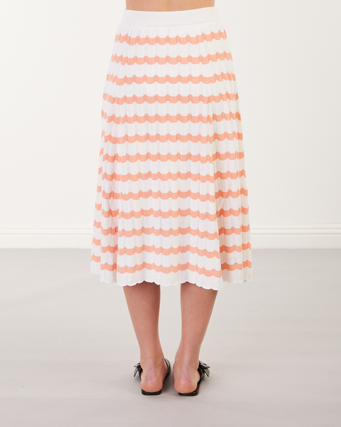 Skirt Hollow Peach Stripe Peach 2