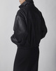 Wakakuu Icons Jacket Leather Funnel Neck Black L