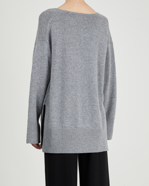 Cashmere Sweater Victoria V-Neck Grey 2