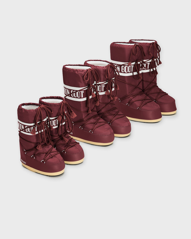 Moon Boot Boots MB Icon Nylon Burgundy  39-41